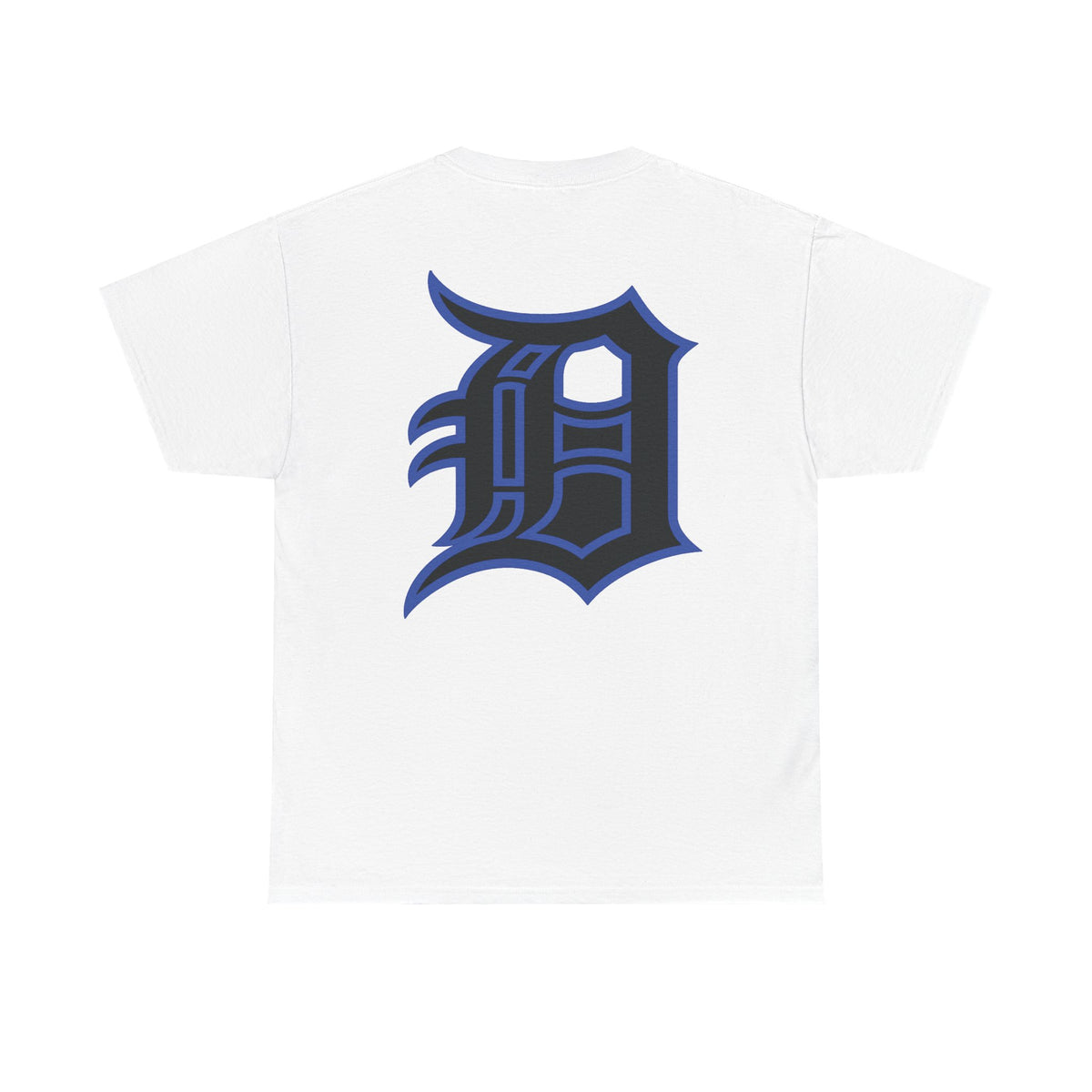 Detroit Basketball Lion Graphic Tee | Motor City D Old English Logo