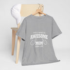 Awesome Mom with Pointing Thumbs T-Shirt | Mother's Day Tee