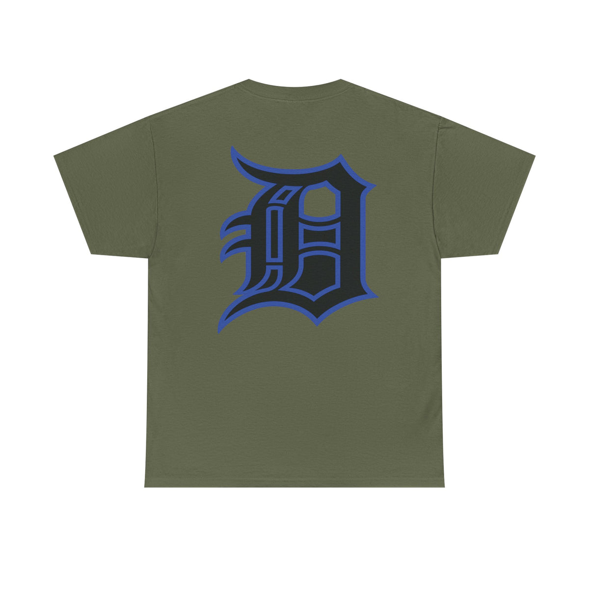 Detroit Basketball Lion Graphic Tee | Motor City D Old English Logo