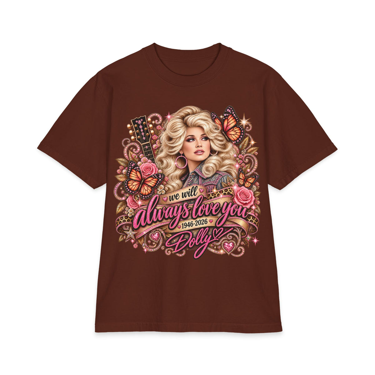 Dolly Tribute Portrait T-Shirt | We Will Always Love You 1946 2026