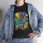 Different Is Beautiful Autism Puzzle Heart T-Shirt | Neurodiversity Awareness Tee