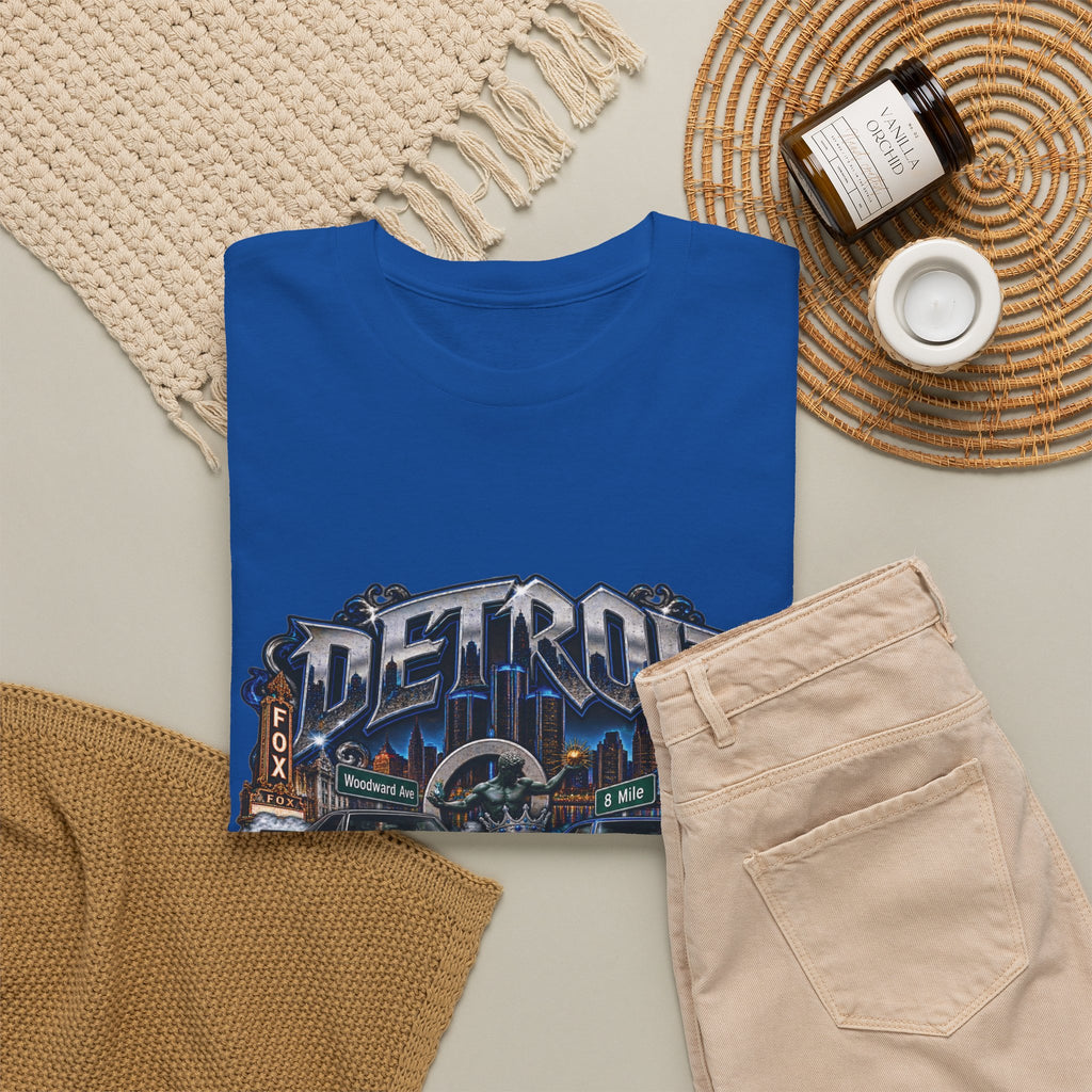 Detroit Muscle Car Tee | Vintage Hot Rod Illustration, Garage Scene
