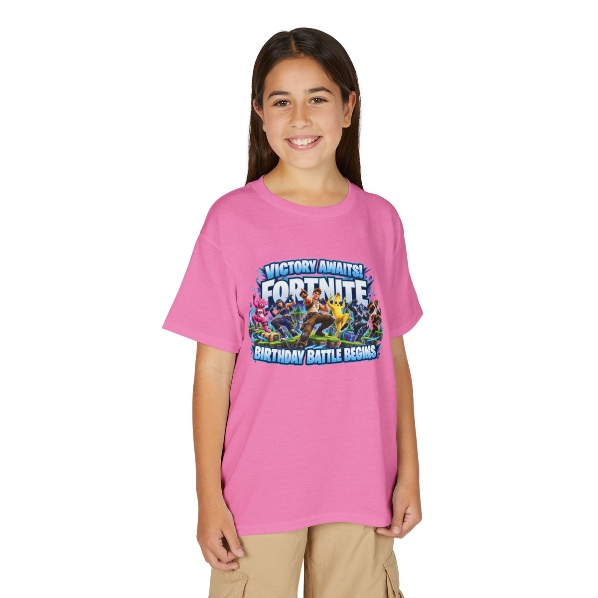 Fortnite Birthday Battle Begins Youth T-Shirt – Custom Number 12