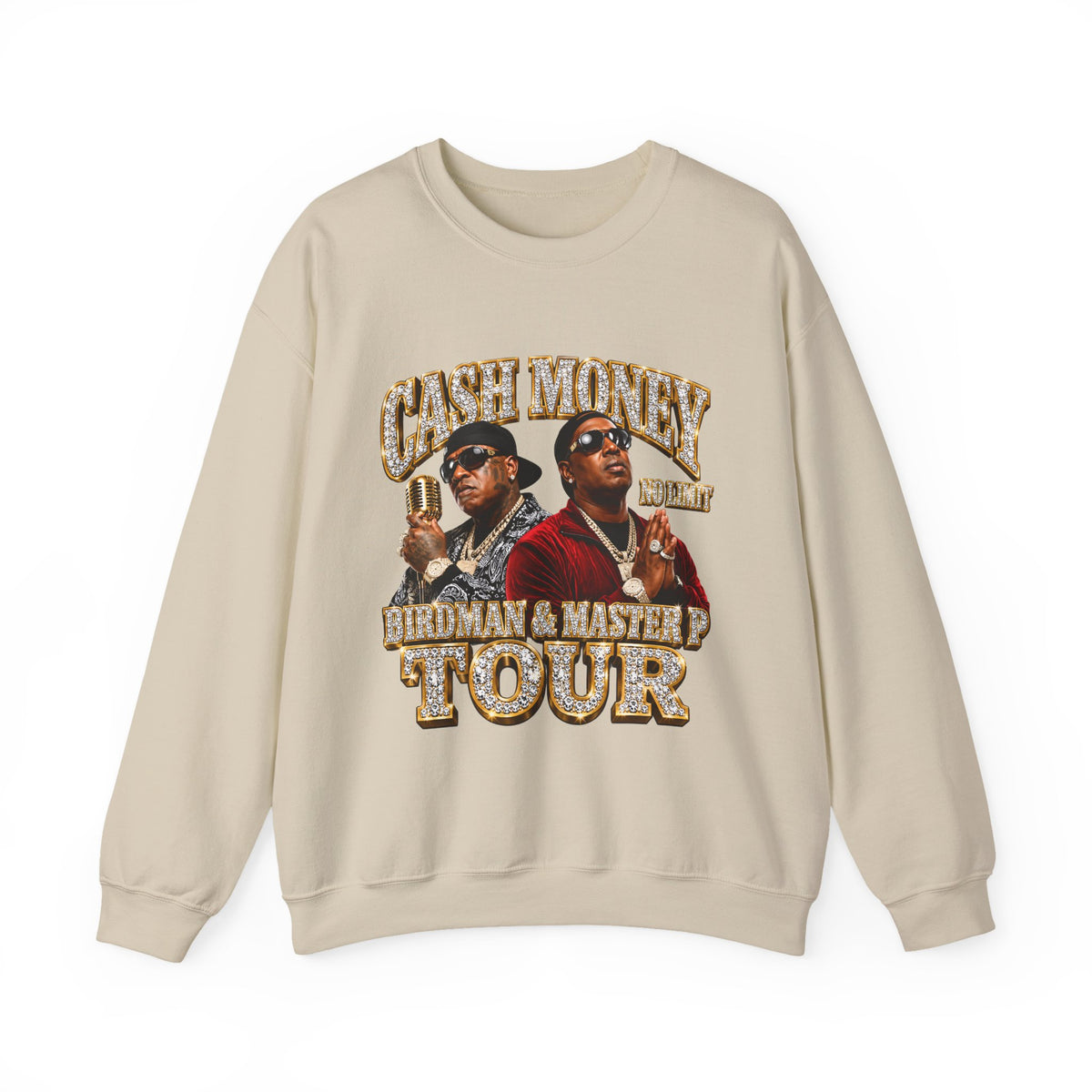 Cash Money Tour Crewneck Sweatshirt | Retro Hip Hop Graphic