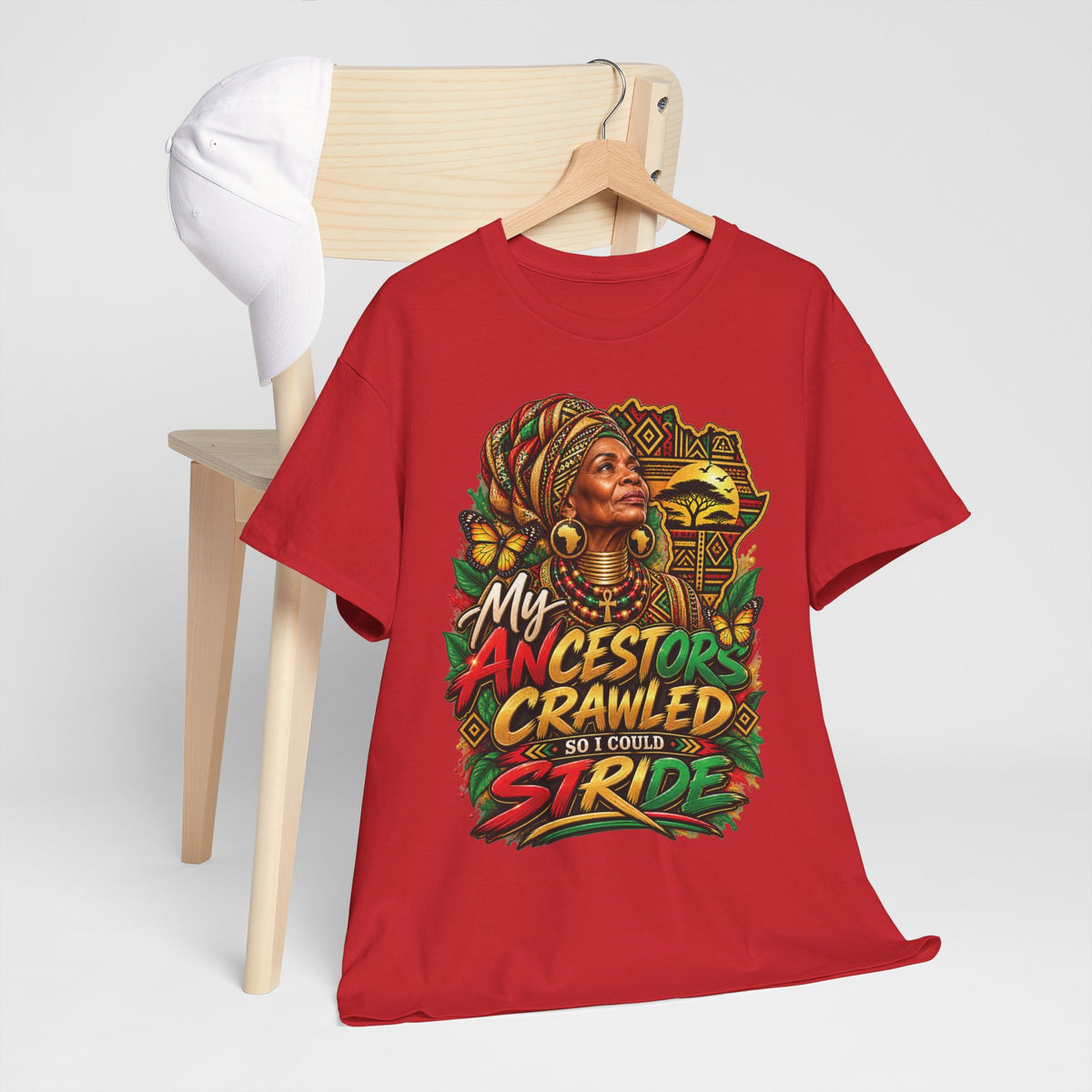 My Ancestors Crawled So I Could Stride T-Shirt | Afrocentric Heritage Pride Tee
