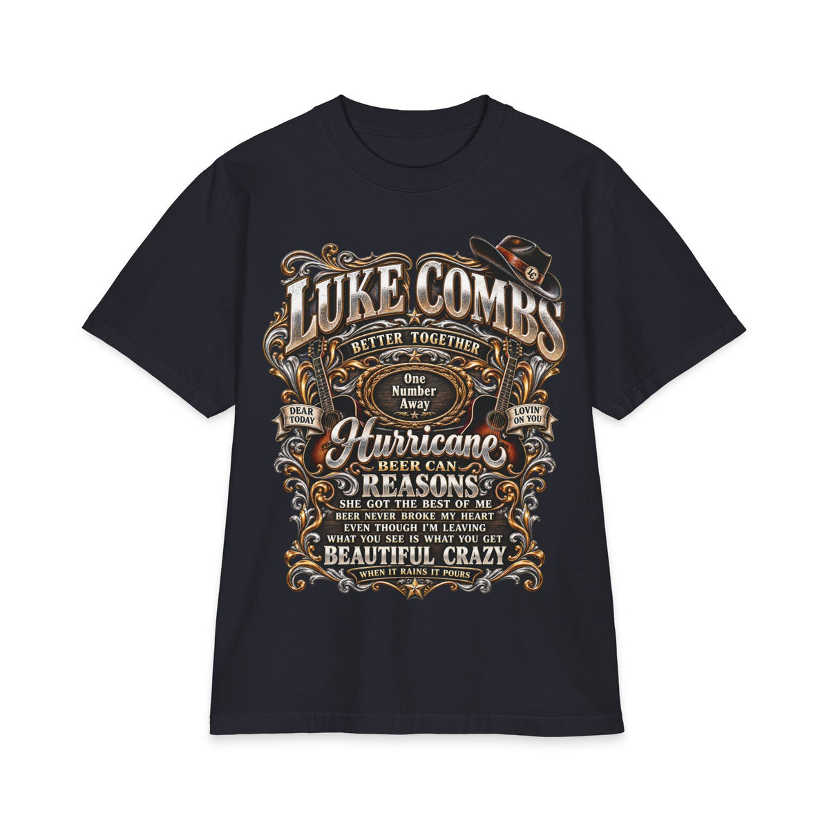 Combs Luke Concert Poster T-Shirt | Country Music Graphic Tee