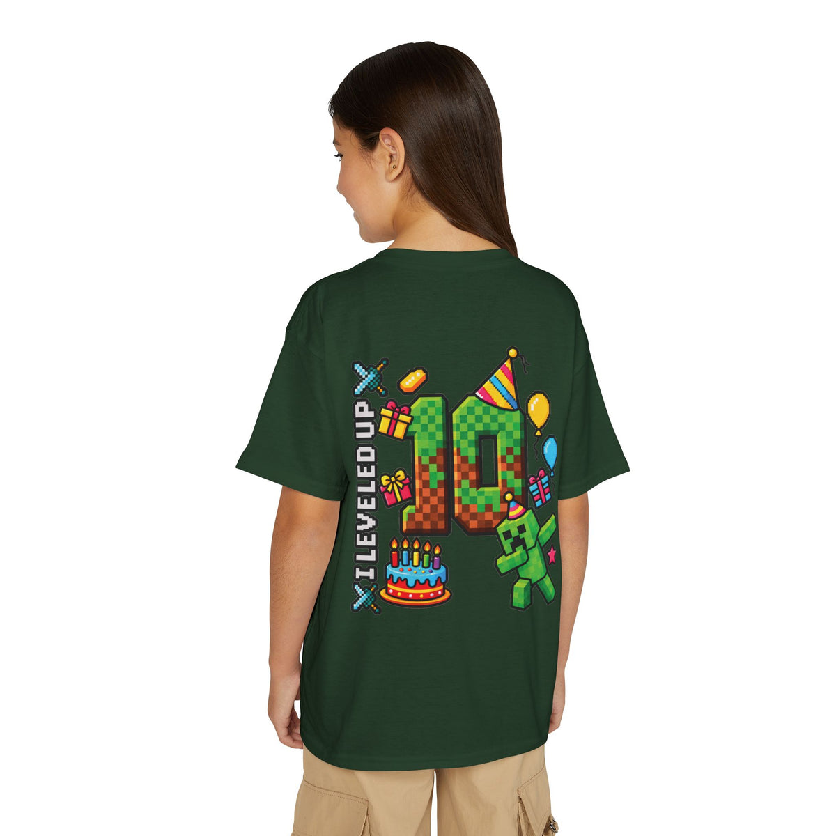 Minecraft-Inspired “Bruh, It’s My Birthday” Youth T-Shirt