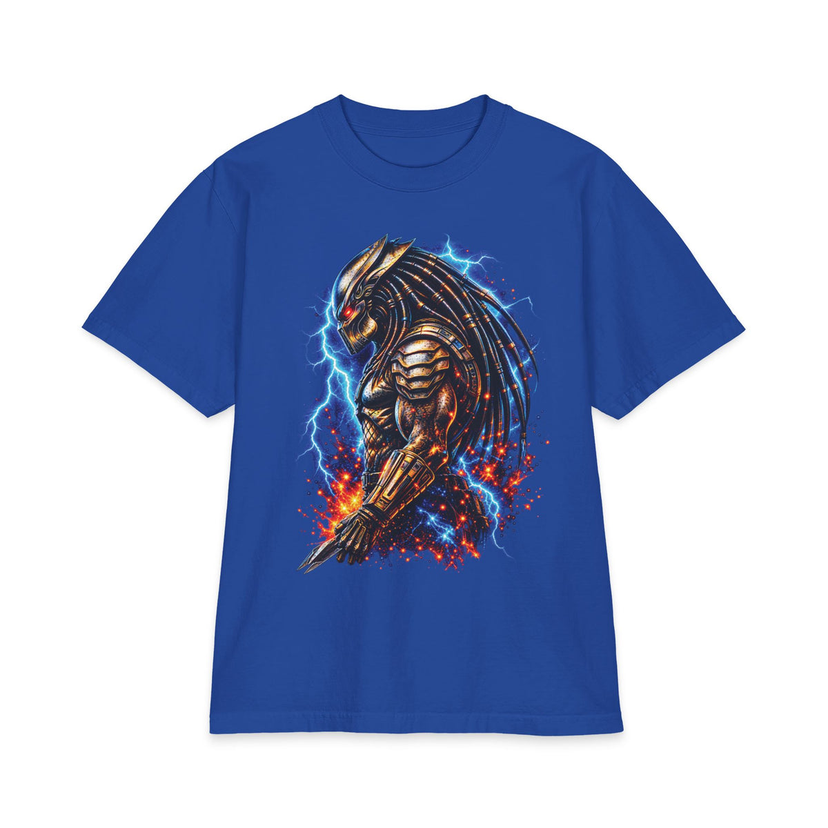 Armored Predator Illustration T-Shirt | Sci-Fi Monster Graphic