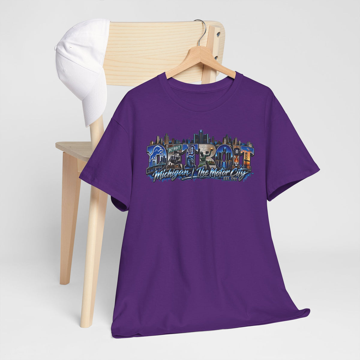 Detroit skyline collage T-Shirt | Detroit Michigan Motor City Tee