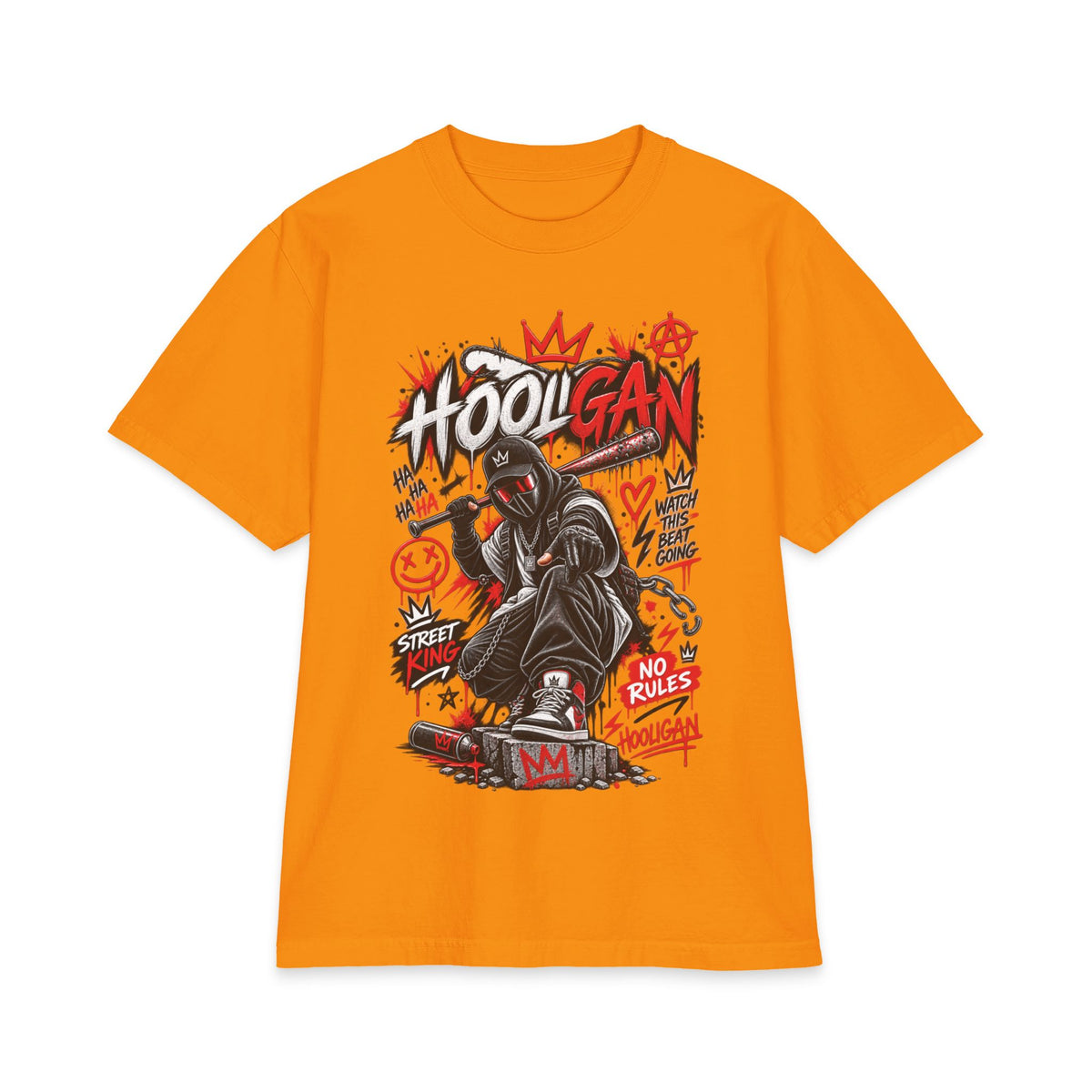 BTS Hooligan Street Skateboard Graphic T-Shirt | Urban Punk Graffiti Tee