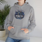 Detroit Grit graphic Hoodie | Motor City skyline, industrial vintage design