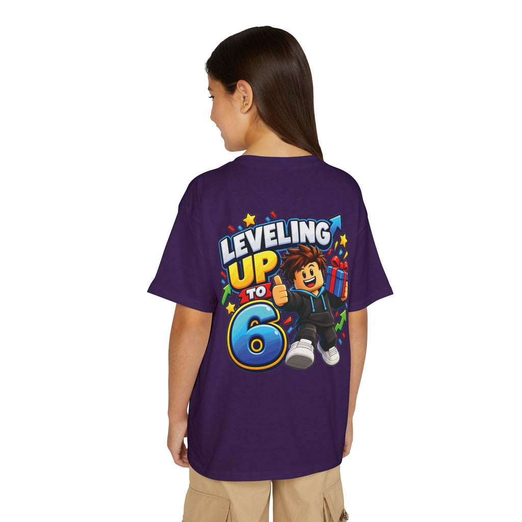 Roblox Birthday Leveling Up to 6 Youth T-Shirt
