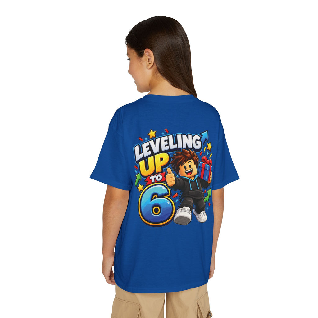 Roblox Birthday Leveling Up to 6 Youth T-Shirt