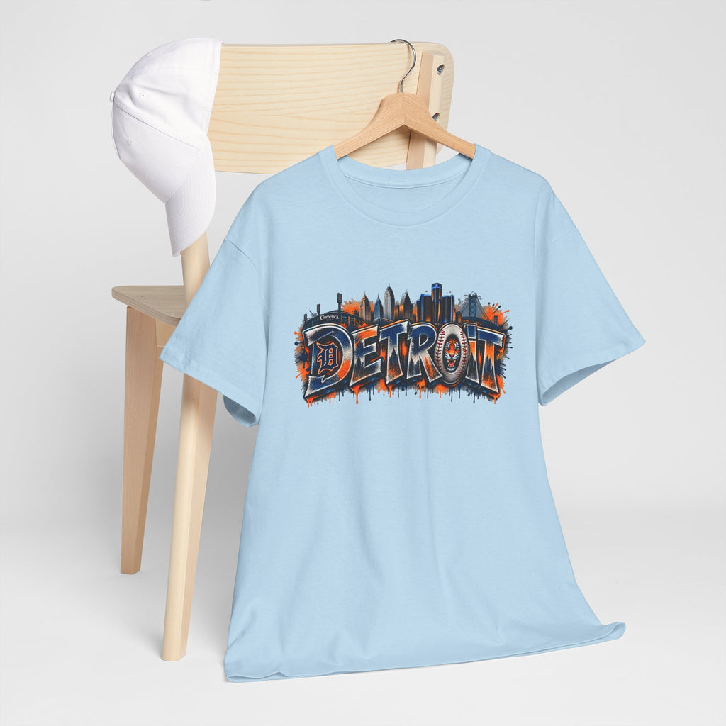Detroit skyline graffiti T-Shirt | city skyline tee, urban street art
