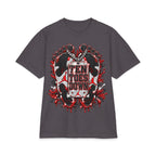 Ten Toes Down feet graphic T-Shirt | streetwear, red black emblem