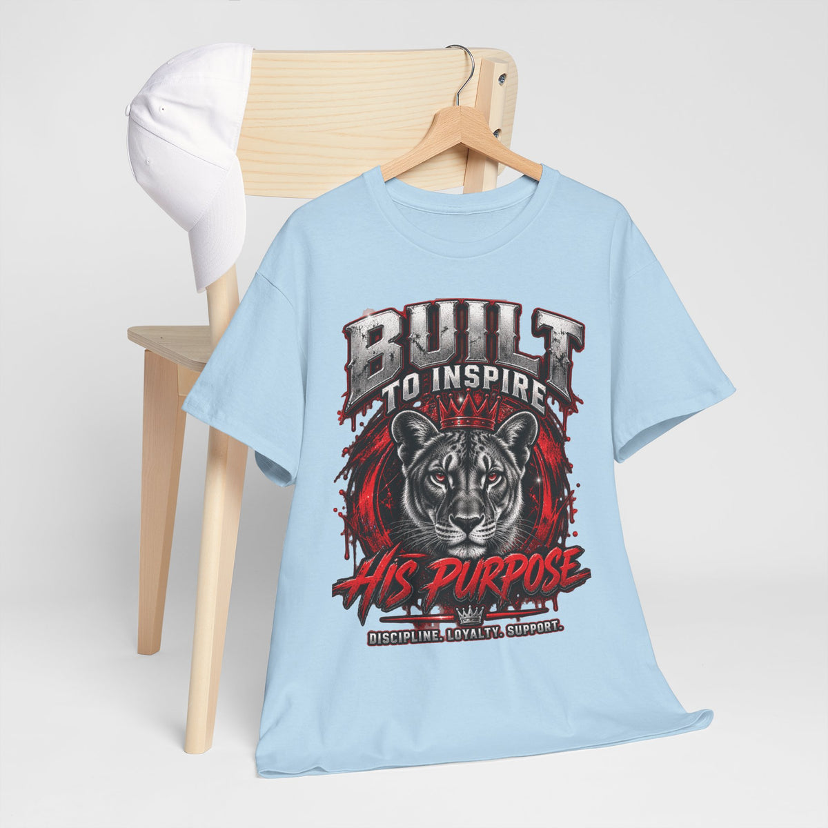 Built to Inspire His Purpose Couples Tiger Graphic T-Shirt