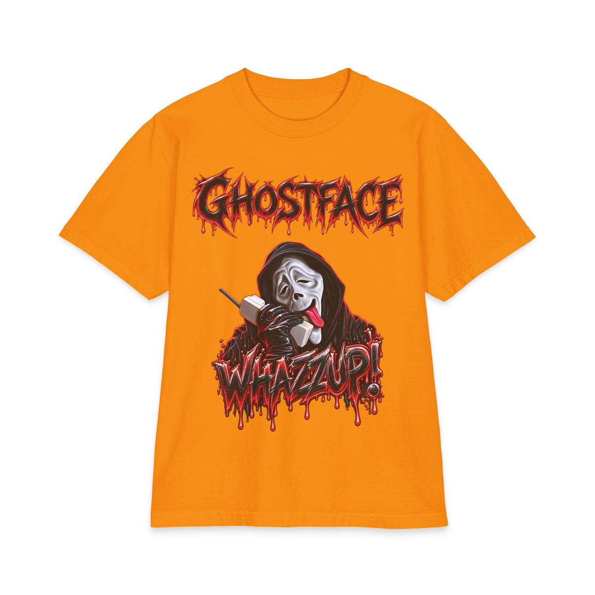 Ghostface Whatzup T-Shirt | Horror Mask Graphic Tee
