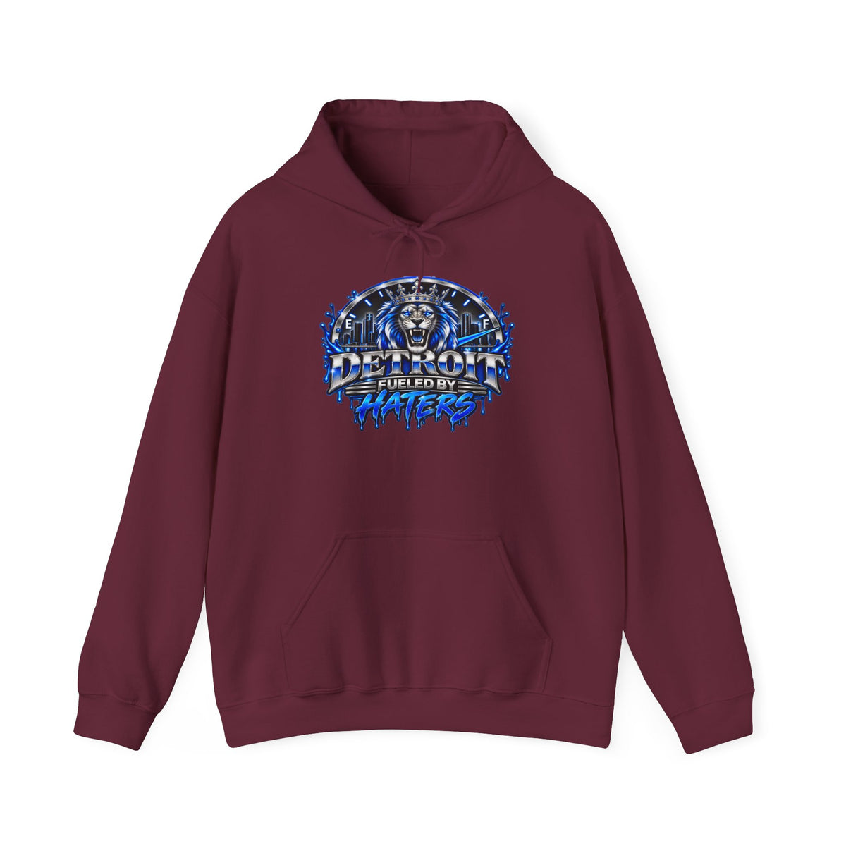 Detroit Graffiti Lion Hoodie | Detroit Drip Streetwear Sweatshirt