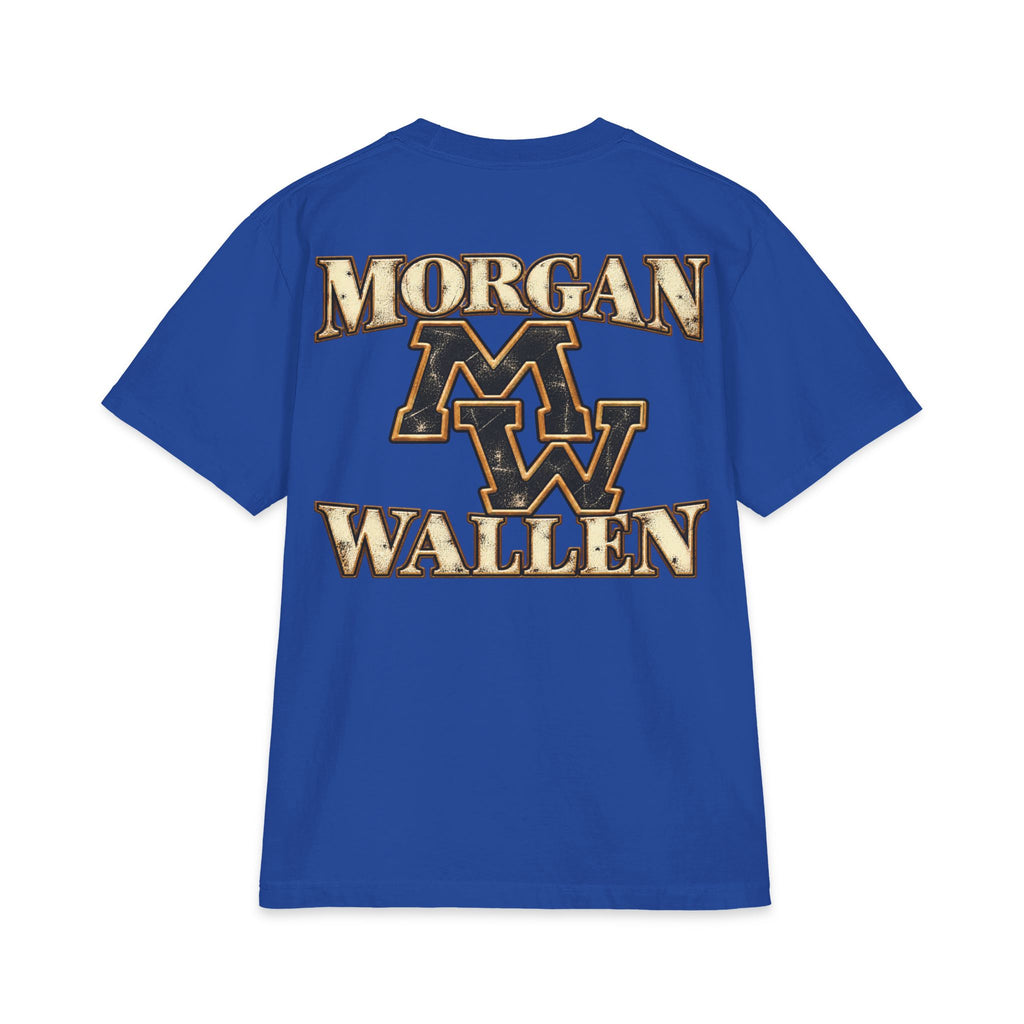M Wallen portrait T-Shirt | Country Music tee, MV logo back