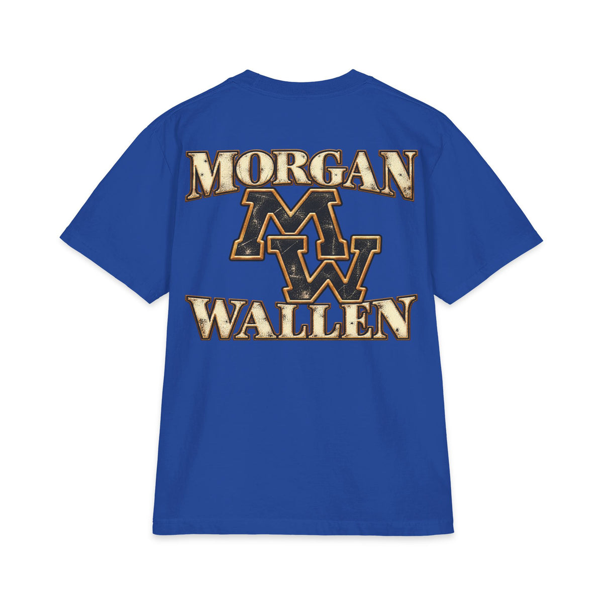 M Wallen portrait T-Shirt | Country Music tee, MV logo back