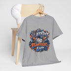 Detroit Batter Up T-Shirt | Baseball City Skyline Tee