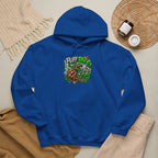 Puff Pass Stay Lifted Hoodie | Cannabis Leaf, Smoky Hand Illustration