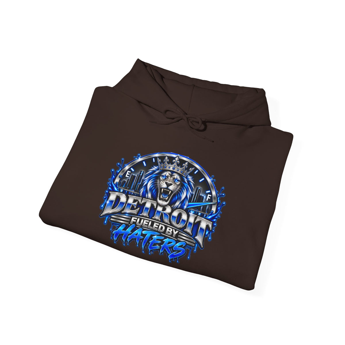 Detroit Graffiti Lion Hoodie | Detroit Drip Streetwear Sweatshirt