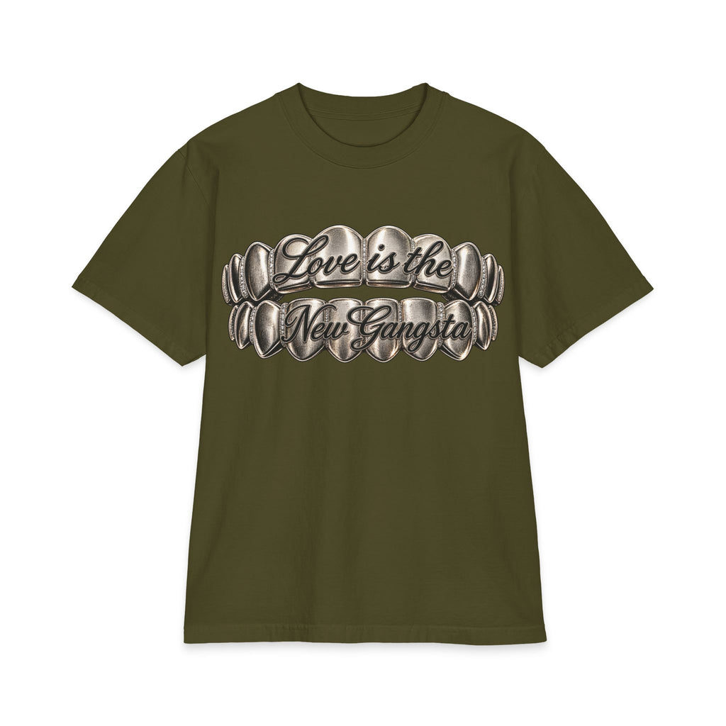 6lack Love Is the New Gangsta T-Shirt | Metallic Grillz Script, Back Number 6 Design