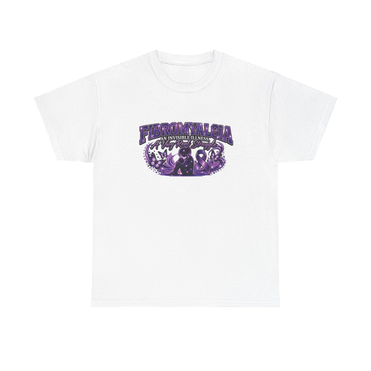 Fibromyalgia Awareness purple ribbon tee | Chronic Illness Support