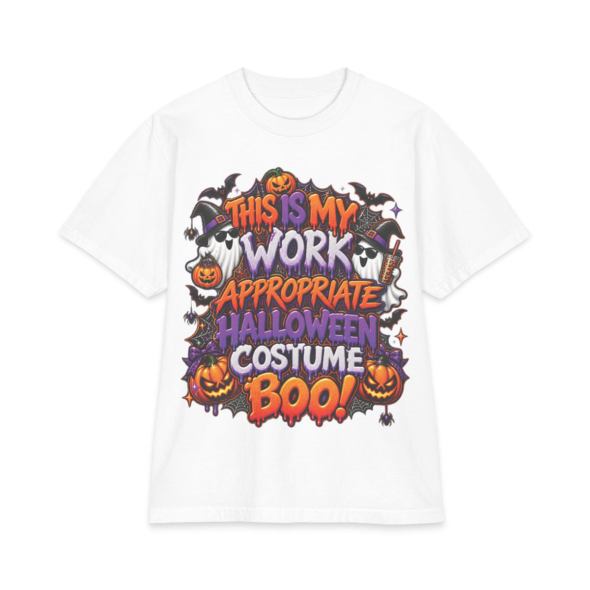 This Is My Work Appropriate Halloween Costume T-Shirt | Halloween Boo Pumpkin Tee