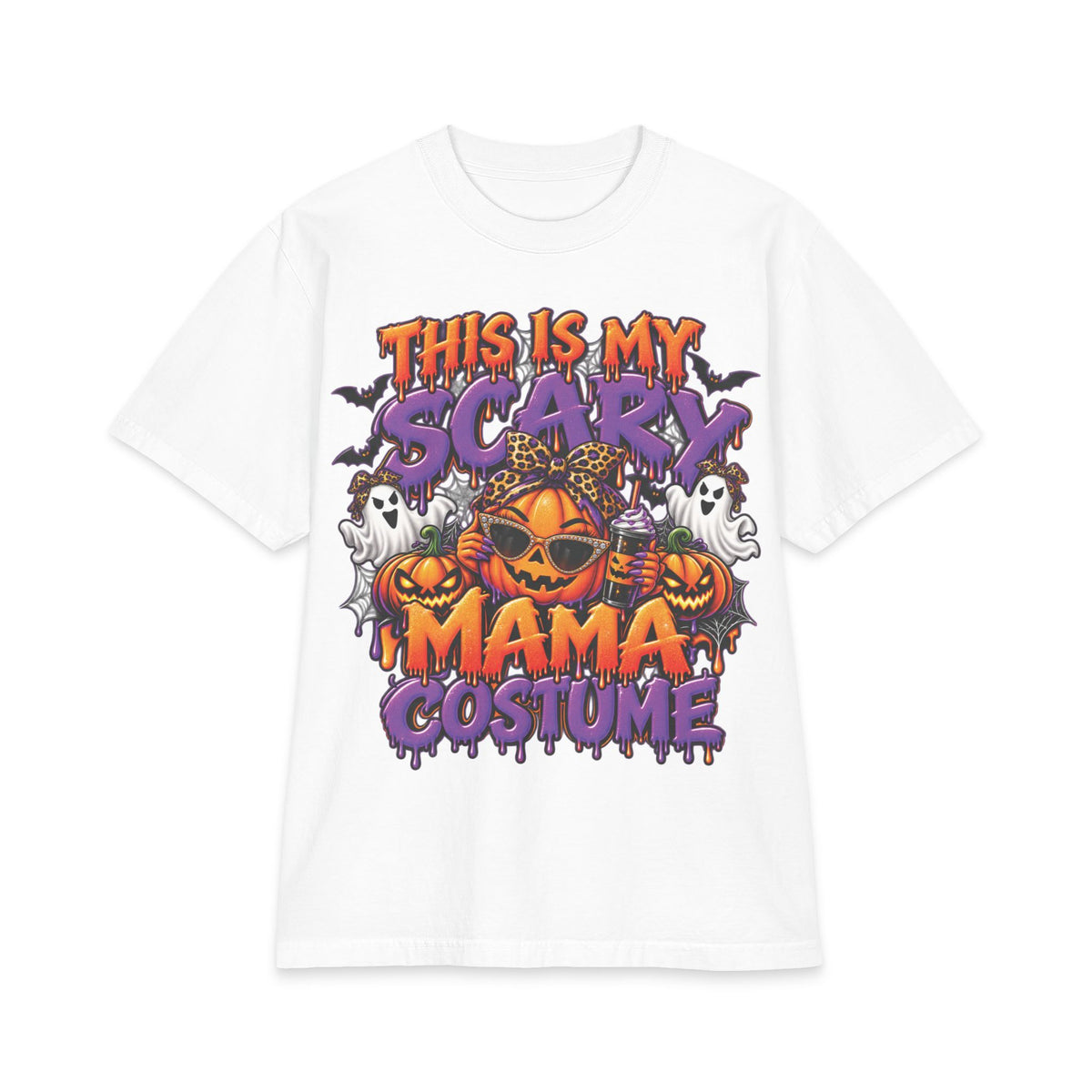 This Is My Scary Mama Costume T-Shirt | Halloween Pumpkin Ghosts