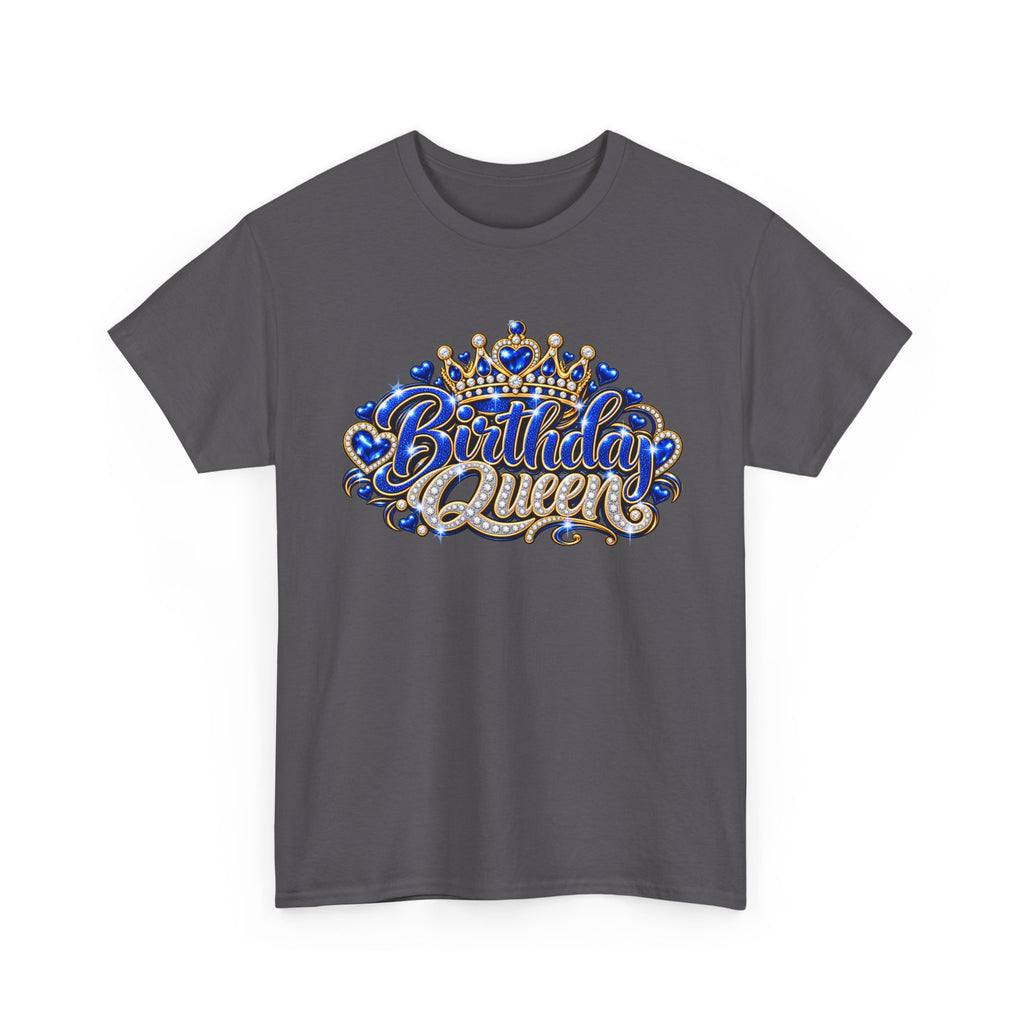 Birthday Blue Queen Crown Graphic Tee