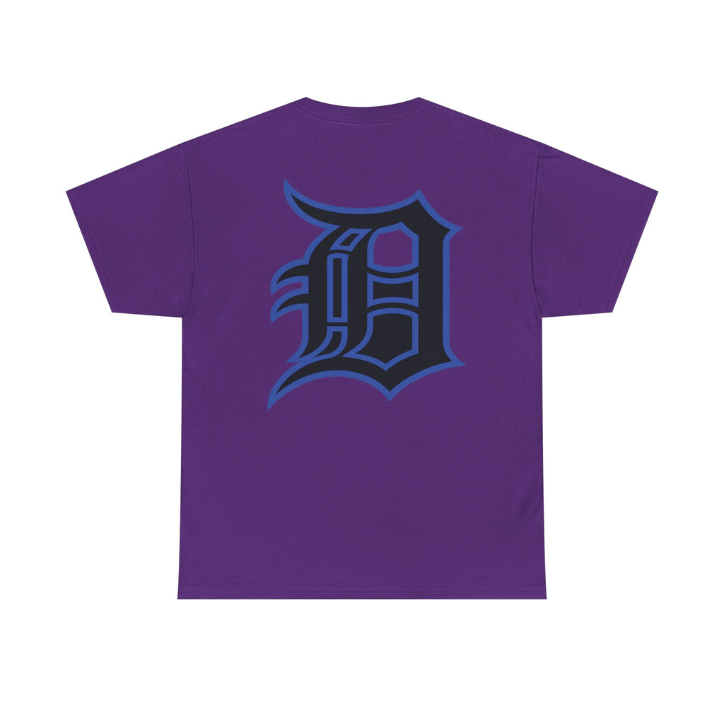 Detroit Basketball Lion Graphic Tee | Motor City D Old English Logo
