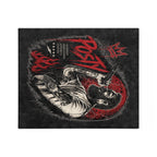 Posty Malone Singer Illustration Velveteen Blanket | Music Portrait, Tattoo Art
