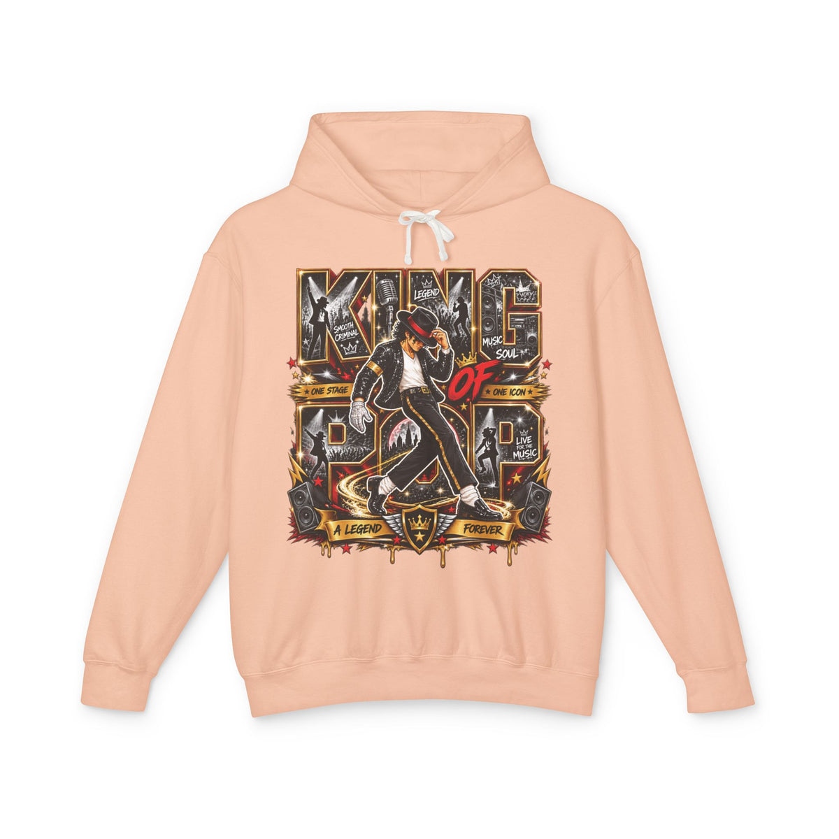 King of Pop Graphic Hoodie | Retro Michael Jackson Tribute