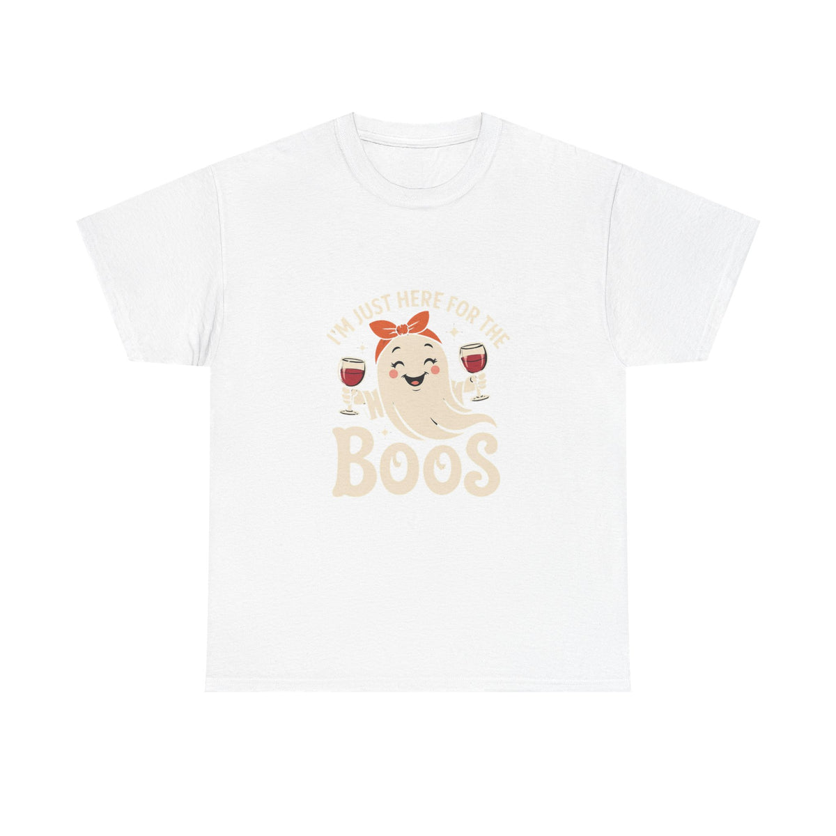 Rosie Ghost with Wine Boos T-Shirt | Halloween Wine Lover Tee