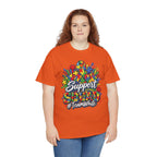 Support Squad T-Shirt | Autism Awareness Ribbon, Puzzle Heart Design