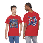 Detroit Basketball Lion Graphic Tee | City Streetball Detroit D Logo