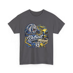Detroit Michigan Lion Cityscape Graphic T-Shirt
