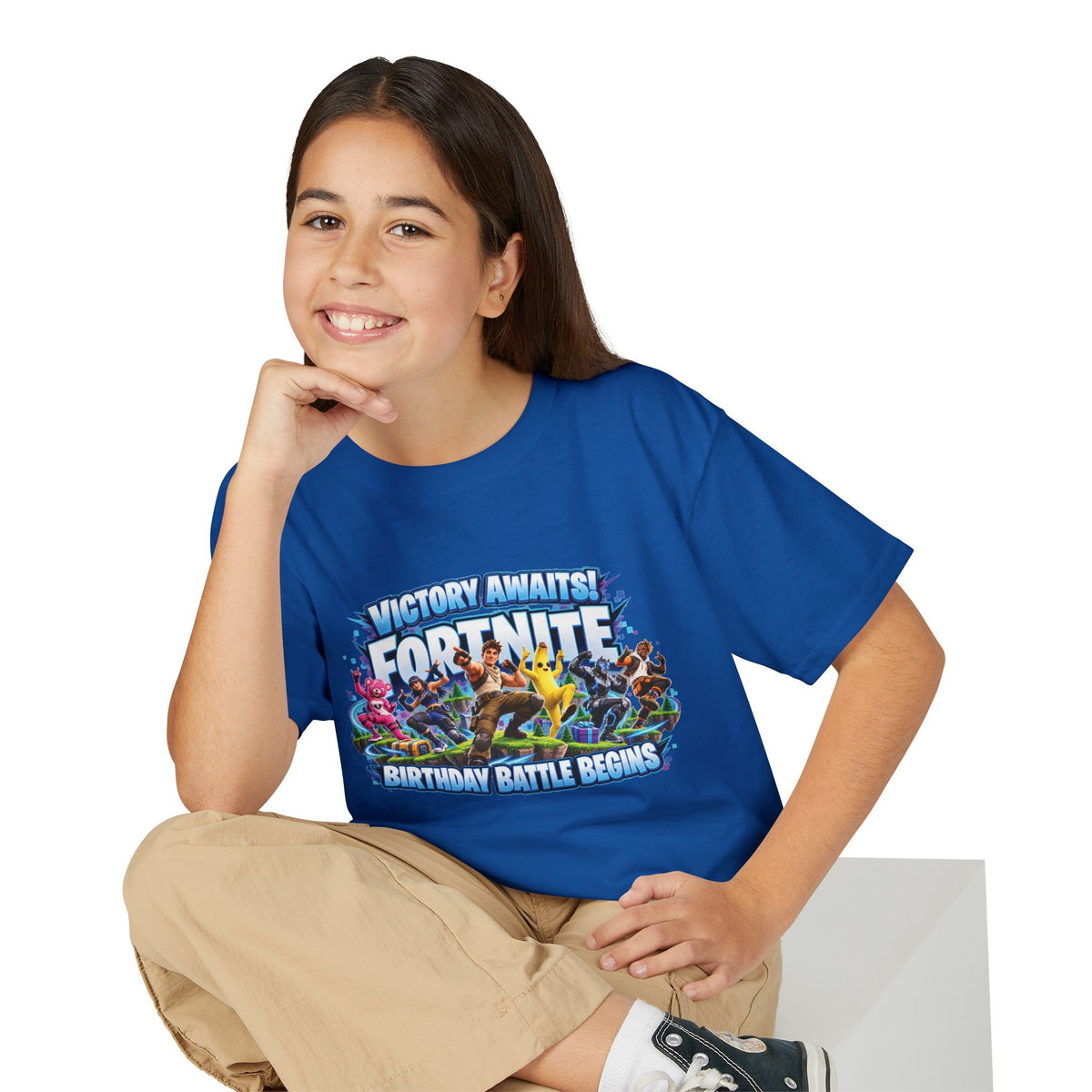 Fortnite Victory Awaits Birthday Battle Youth T-Shirt