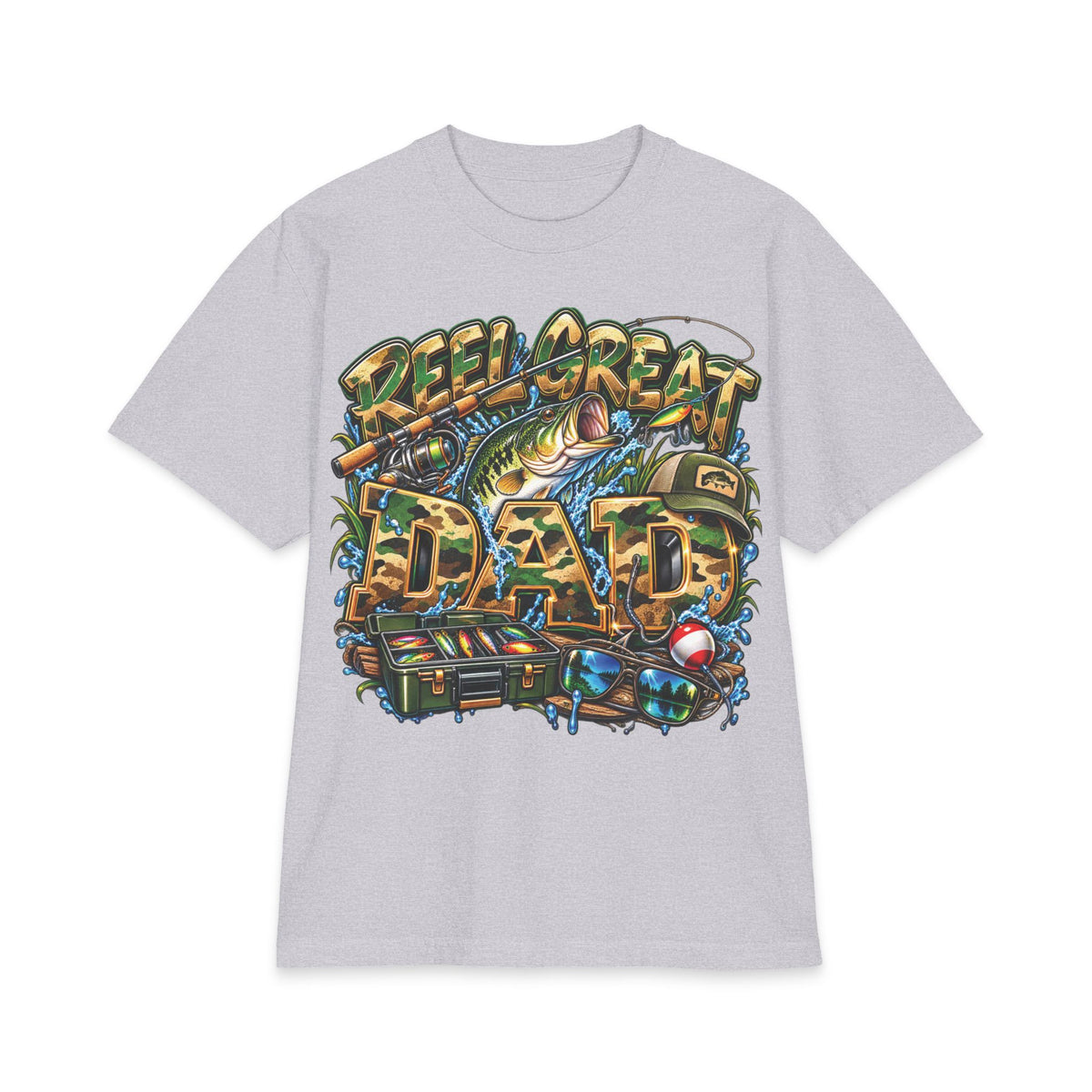 Detroit Reel Great Dad T-Shirt | Fishing Graphic Tee, Dad Shirt