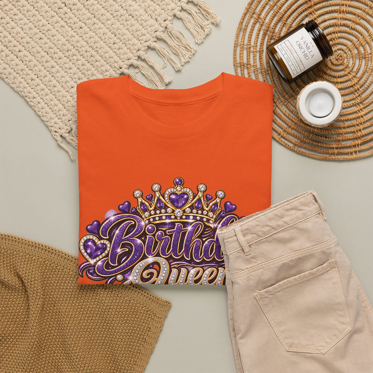 Birthday Purple Queen Graphic T-Shirt