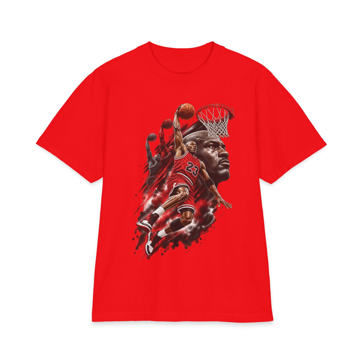 Basketball Icon portrait T-Shirt | Slam Dunk collage, jersey number 23