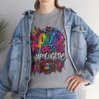 Loud & Unapologetic T-Shirt | Colorful Graffiti Typography, Bold Street Art Tee