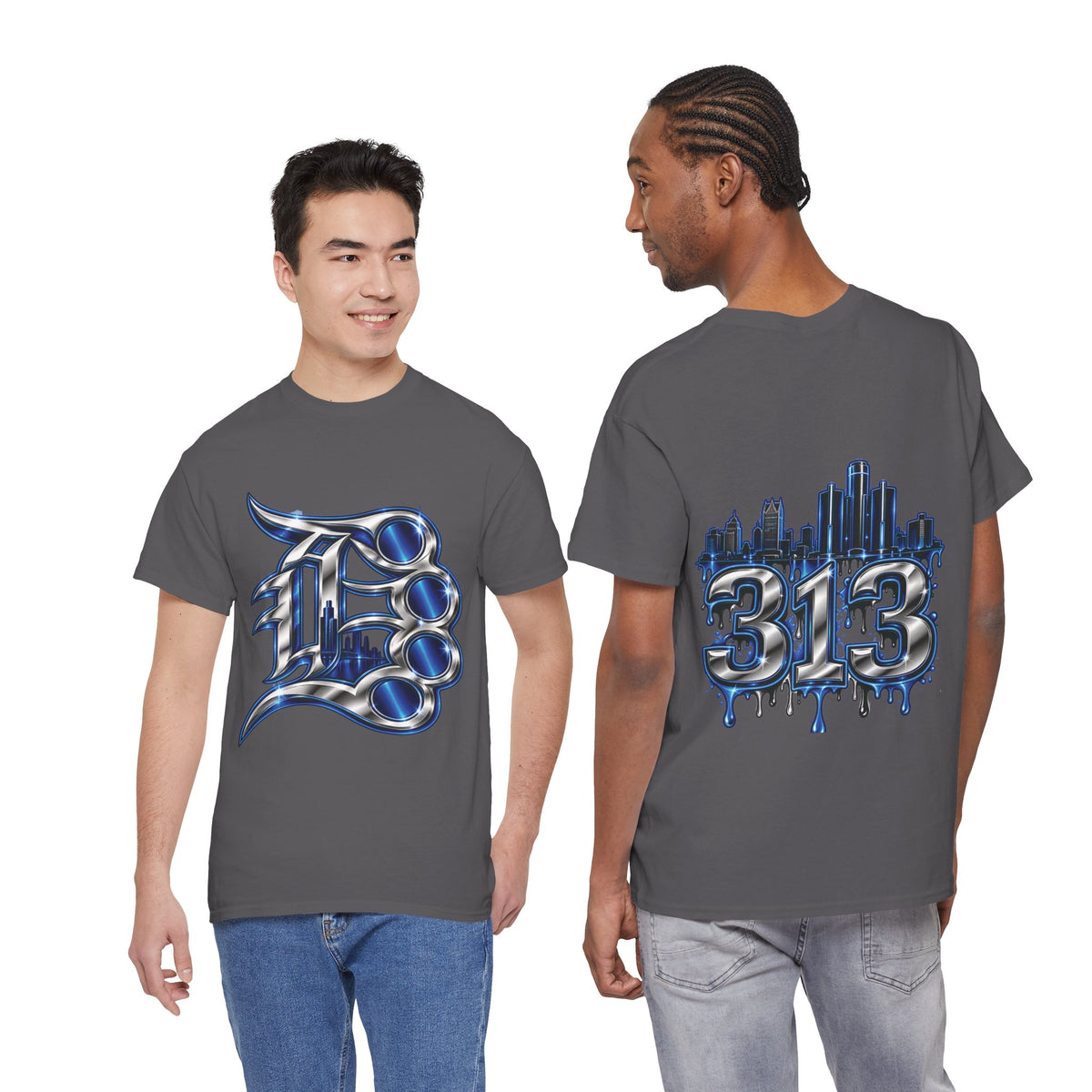 Detroit Brass Knuckles graphic tee | 313 Skyline Drip T-Shirt