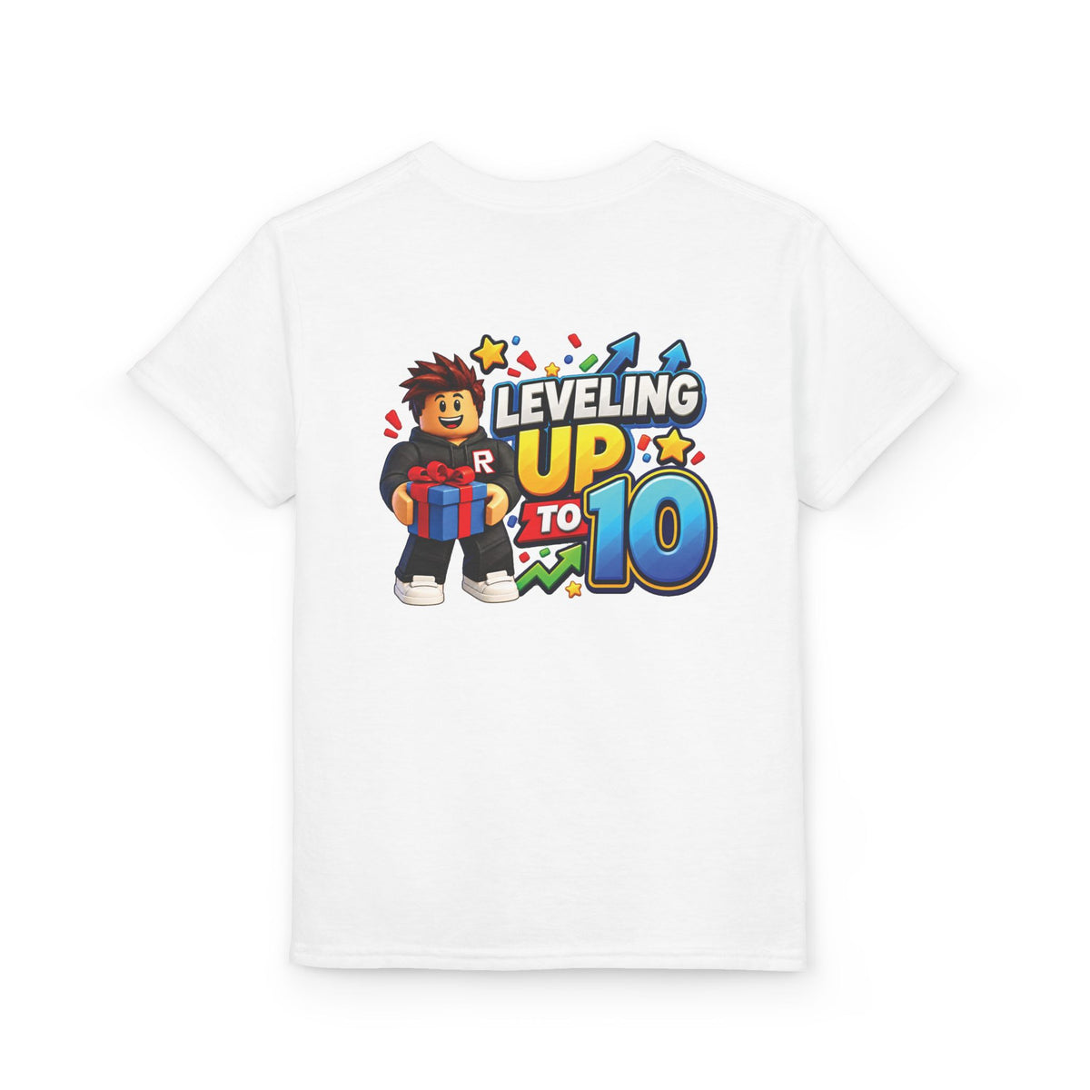 Roblox Birthday Leveling Up to 10 Youth T-Shirt