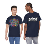 Detroit Lion Graffiti tee | Colorful Drip Lion Detroit Tee