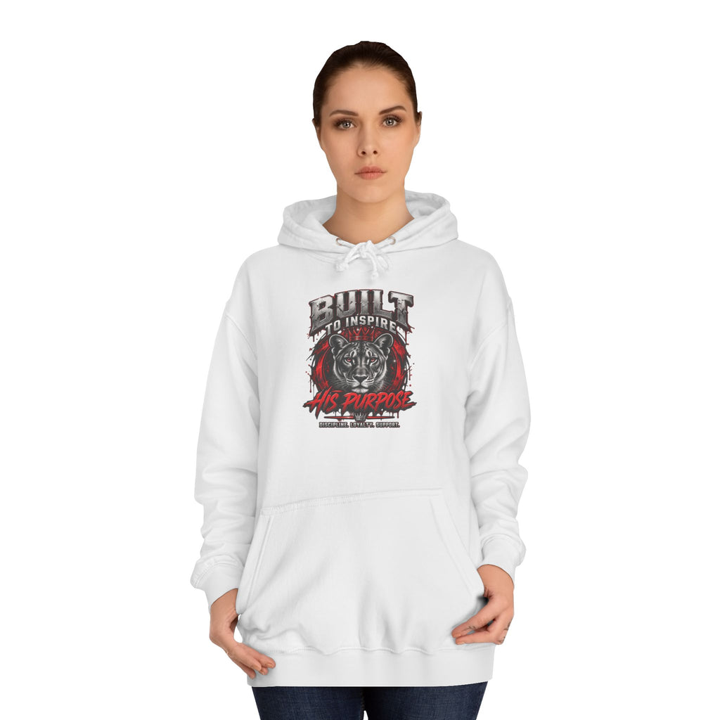 Built ro Inspire his Purpose Couples Graphic Hoodie