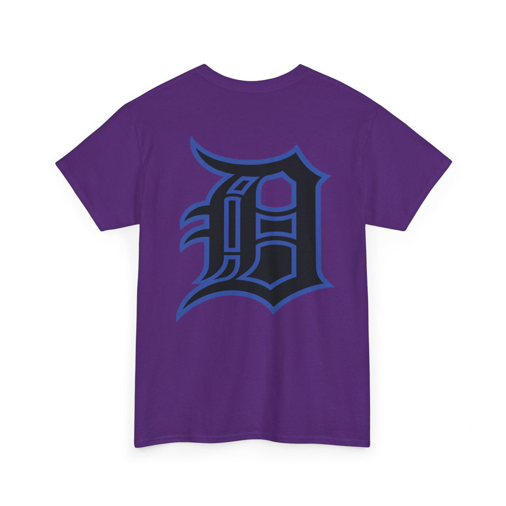 Detroit Basketball Lion Graphic Tee | Motor City D Old English Logo