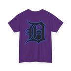 Detroit Basketball Lion Graphic Tee | Motor City D Old English Logo